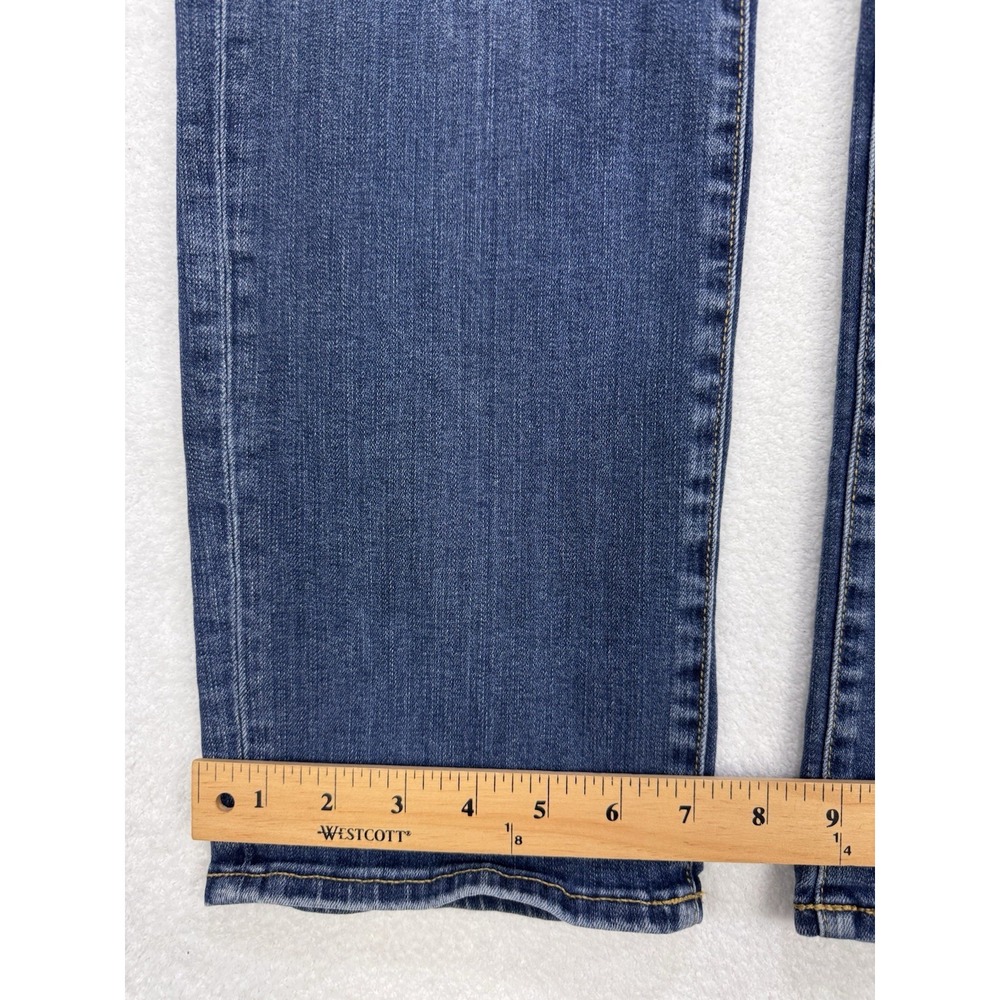 American Eagle Jeans Men 32x32 Blue Straight Flex Whisker Distress Stretch Denim - Picture 7 of 9